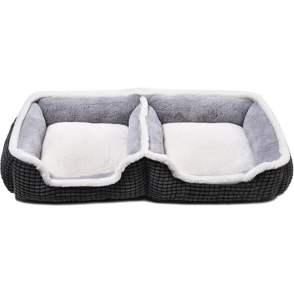 Laojin Balhen cama para dos perros pequeños con diseño conyugado para dormir juntos