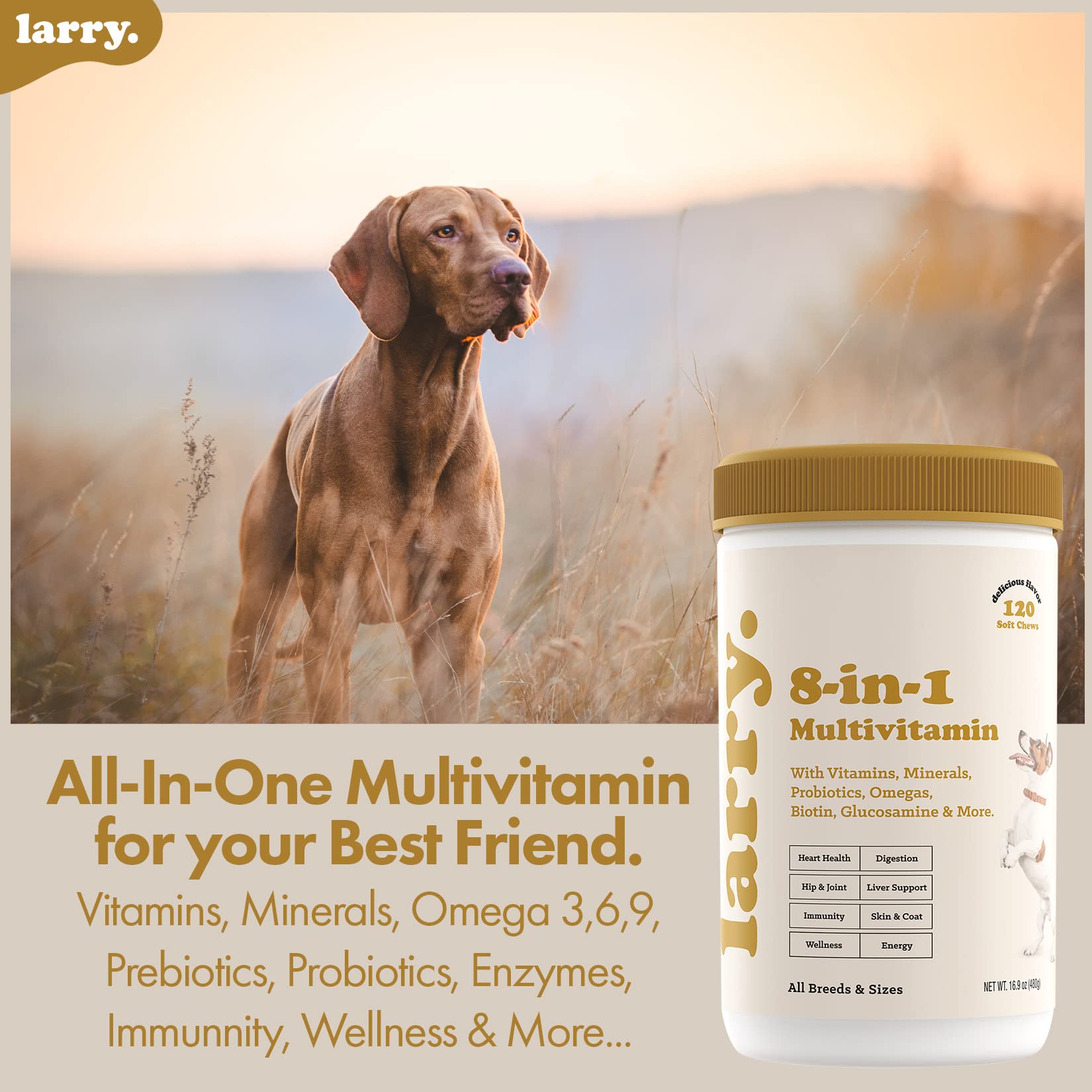 Pastillas masticables Larry para perros, sabor salmón, ideal para entrenamiento diario.