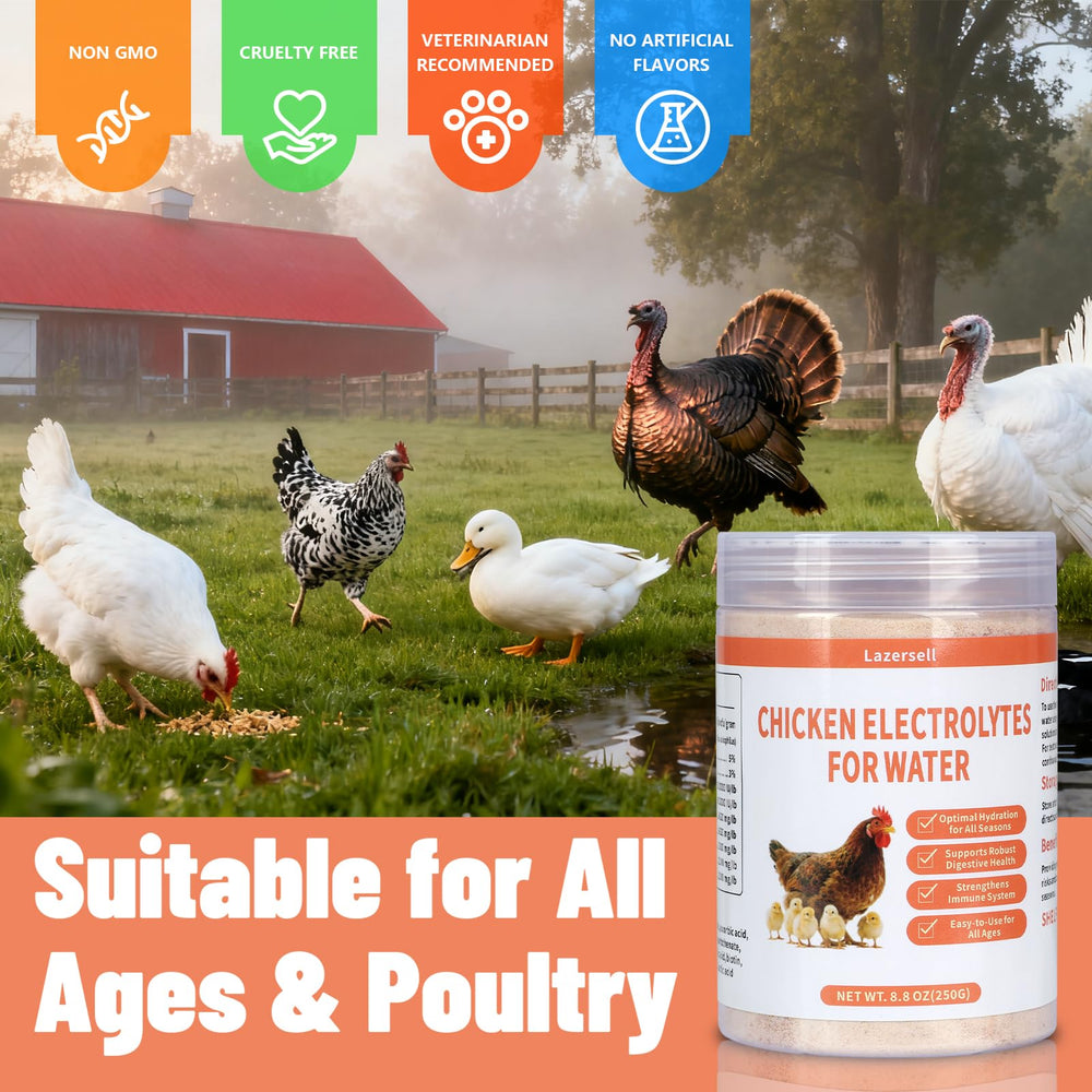Envase Lazersell de 8.8 oz para salud de aves.