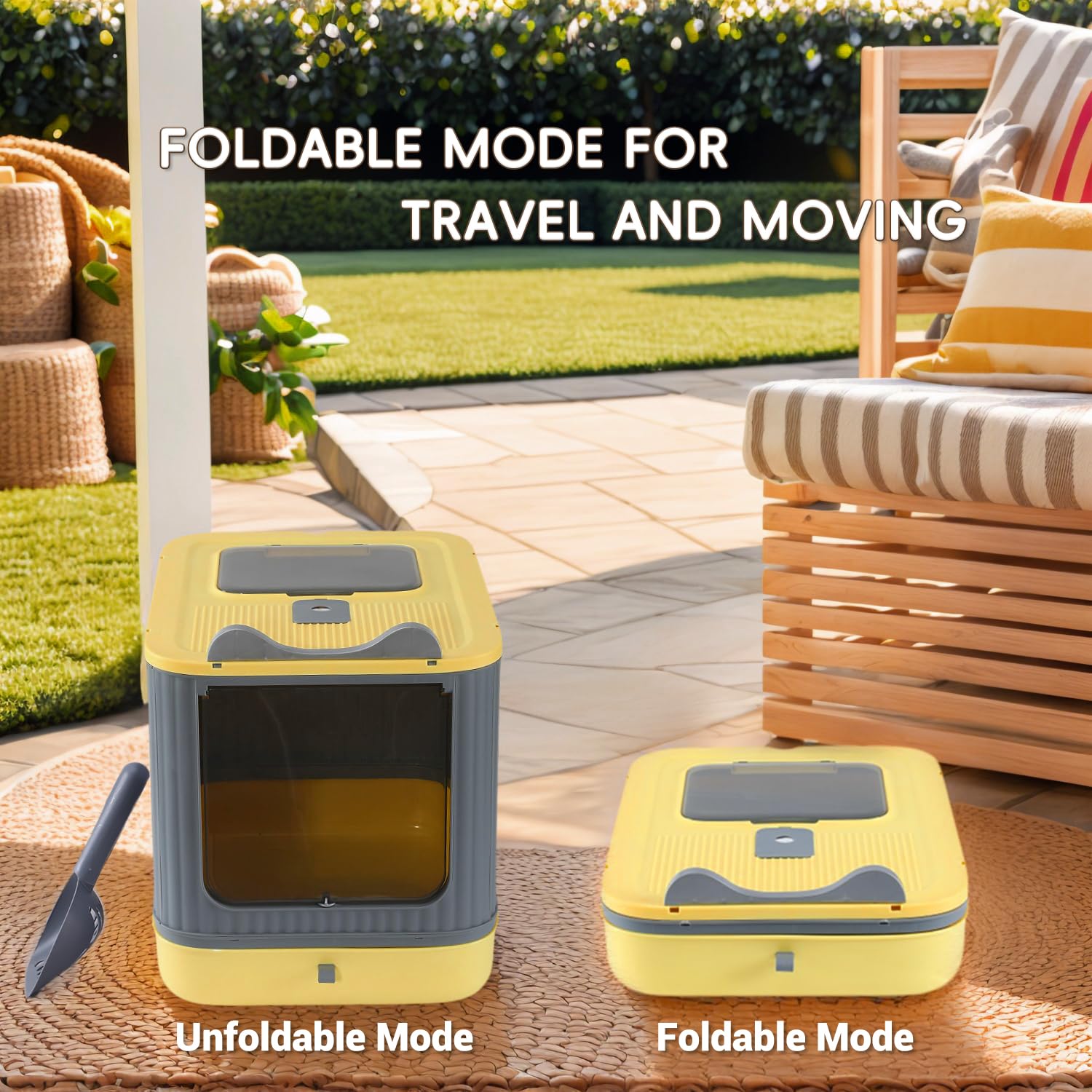 LCZLBRRD caja gatos portátil y fácil de trasladar para viaje o exterior