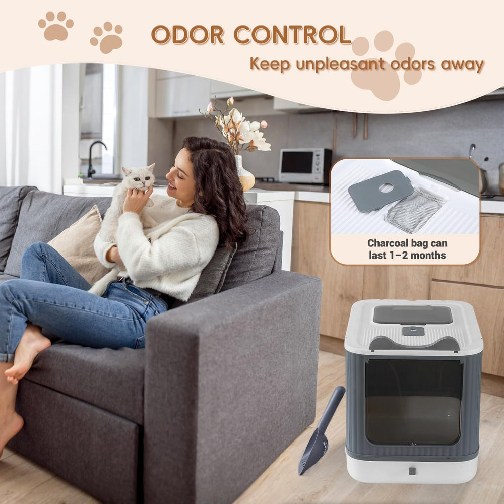 LCZLBRRD caja-litter-gato-control-olor: control de olores para espacios limpios.