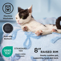 LE SURE donut cama-perro vista-superior: formato redondo ideal para rincones.