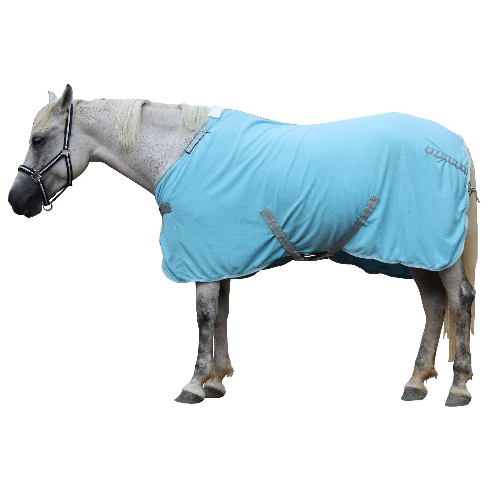 LEAFOREST manta para caballos azul 72 pulgadas, confort suave en establo.