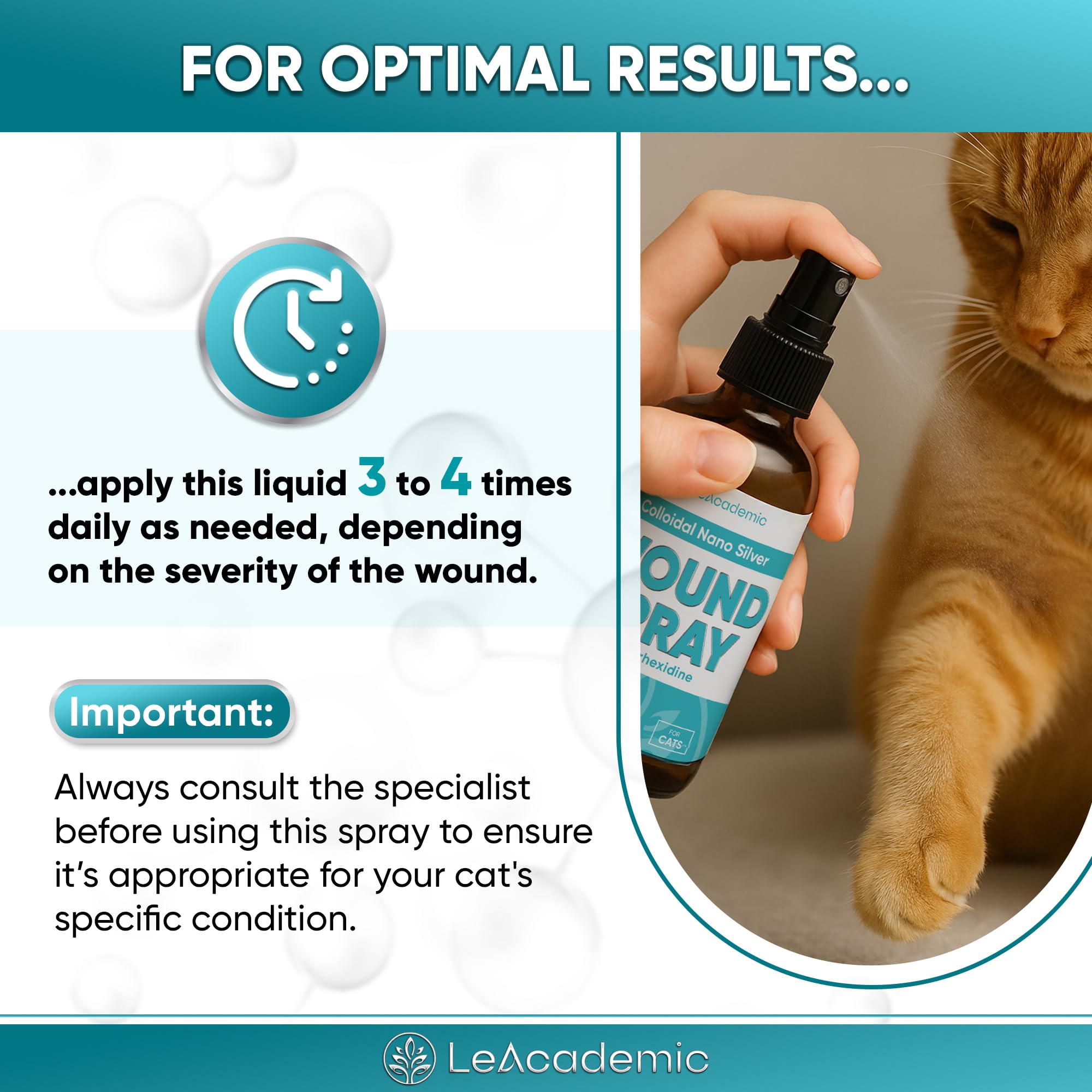 LeAcademic extracto de matrina para heridas en gatos