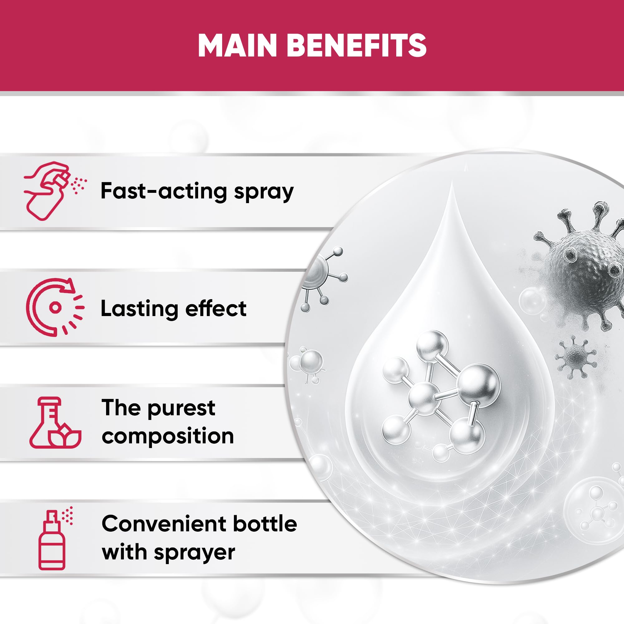 LeAcademic spray dental formato compacto, ideal para casa y viajes.