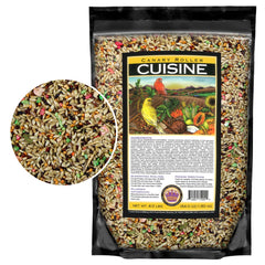 LEACH Canary Cuisine, envase de 4 libras para alimentación diaria de canarios.