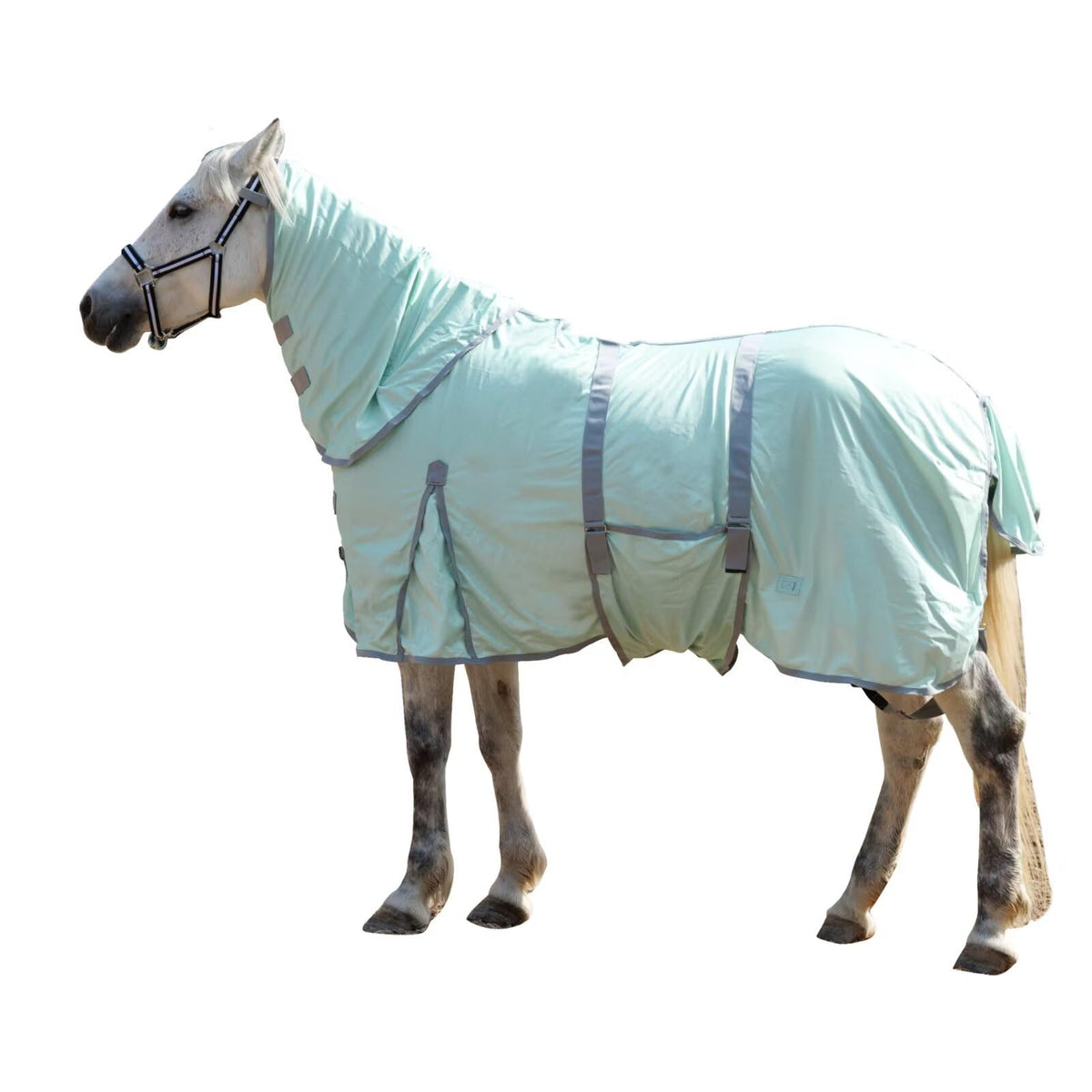 LEAFOREST caballo con malla antiinsectos verde, protección ligera y ventilación.