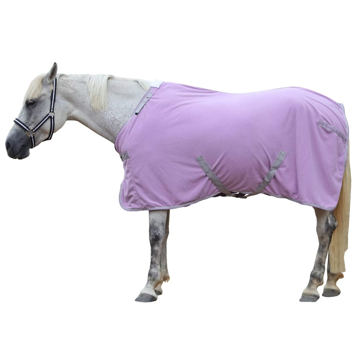 LEAFOREST manta polar para caballos de 72 pulgadas mantiene al animal caliente y cómodo.