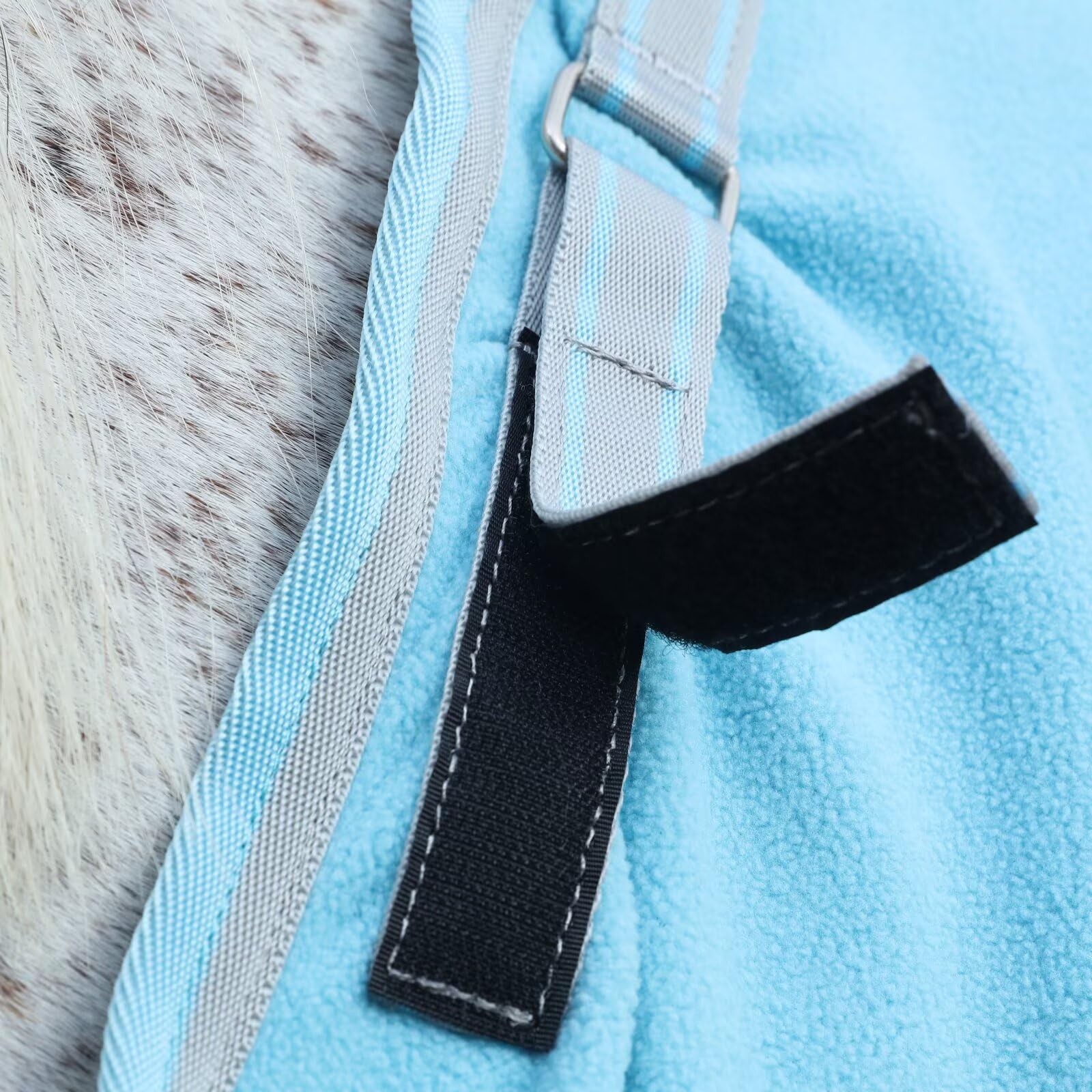 Leaeforest manta polar para caballo con ajuste seguro, evita movimientos indeseados.
