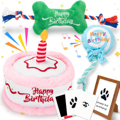LECHONG kit-cumpleanos-perro-7piezas, ideal para celebrar su día especial.