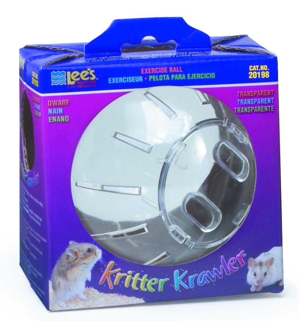 Lee's Kritter Krawler: bola de ejercicios de 5 pulgadas para roedores, juego seguro y estimulante.