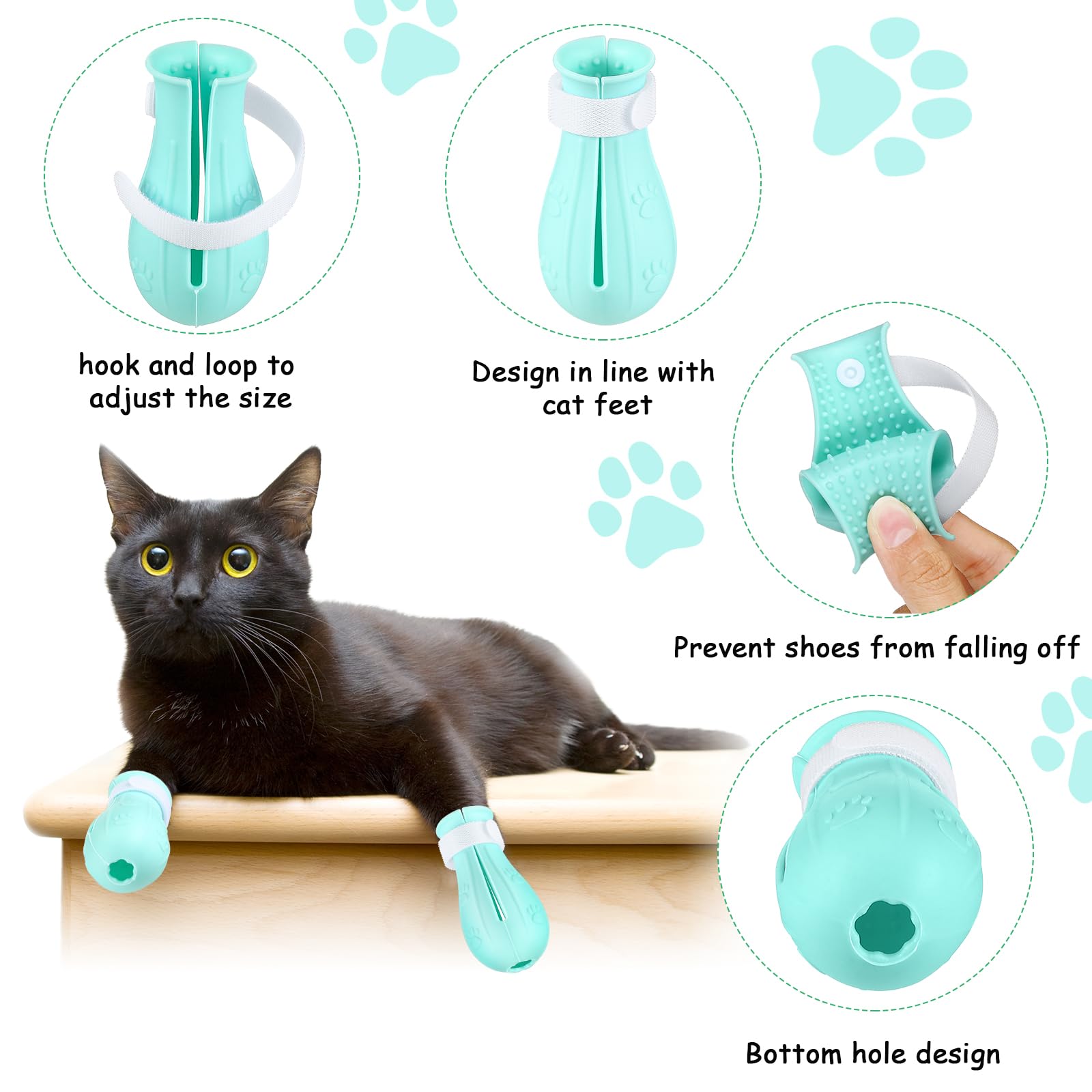 LEIFIDE botas de silicona para patas, protección suave