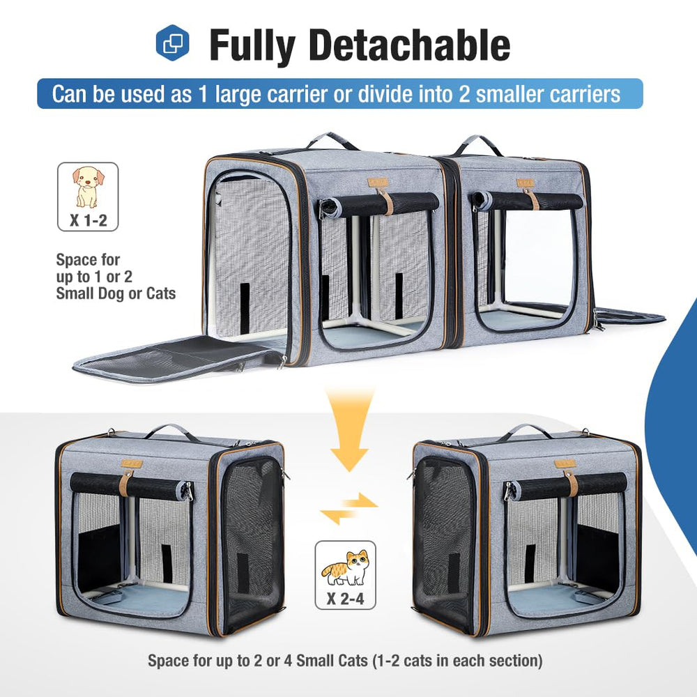 Lekereise bandeja de arena plegable incluida para viajes limpios.
