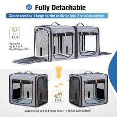 Lekereise caja-arena-plegable ofrece solución higiénica durante viajes.