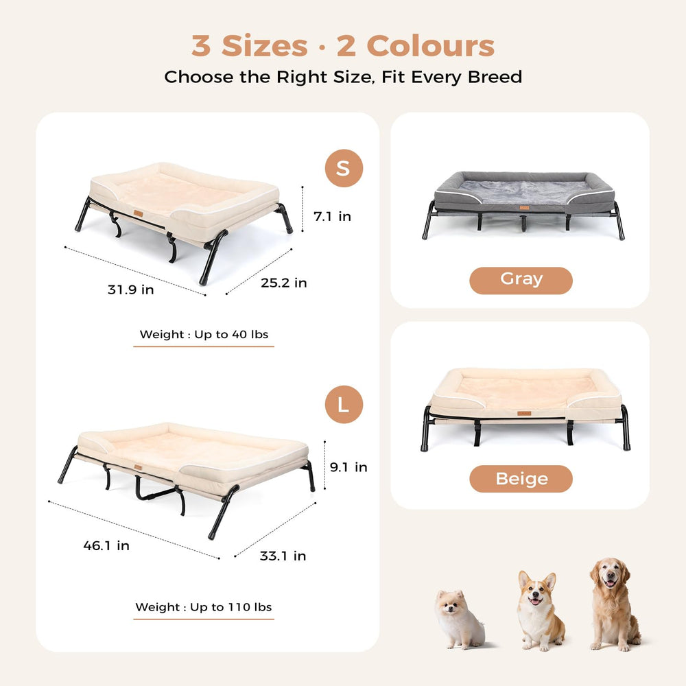 Lekereise cama para perros pequeños hasta 40 libras, uso versátil.