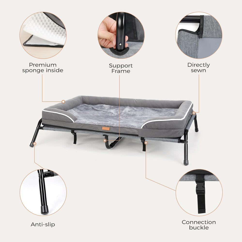 Estructura resistente Lekereise con clips, instalación rápida y base estable.