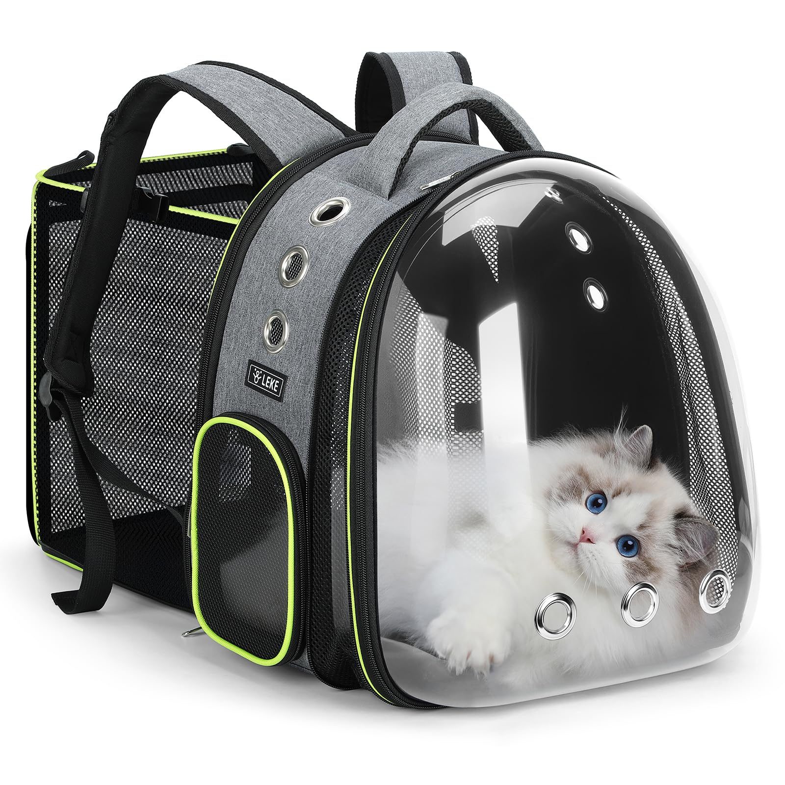 Lekereise mochila gato burbujas ventana frontal para viajar cómodamente