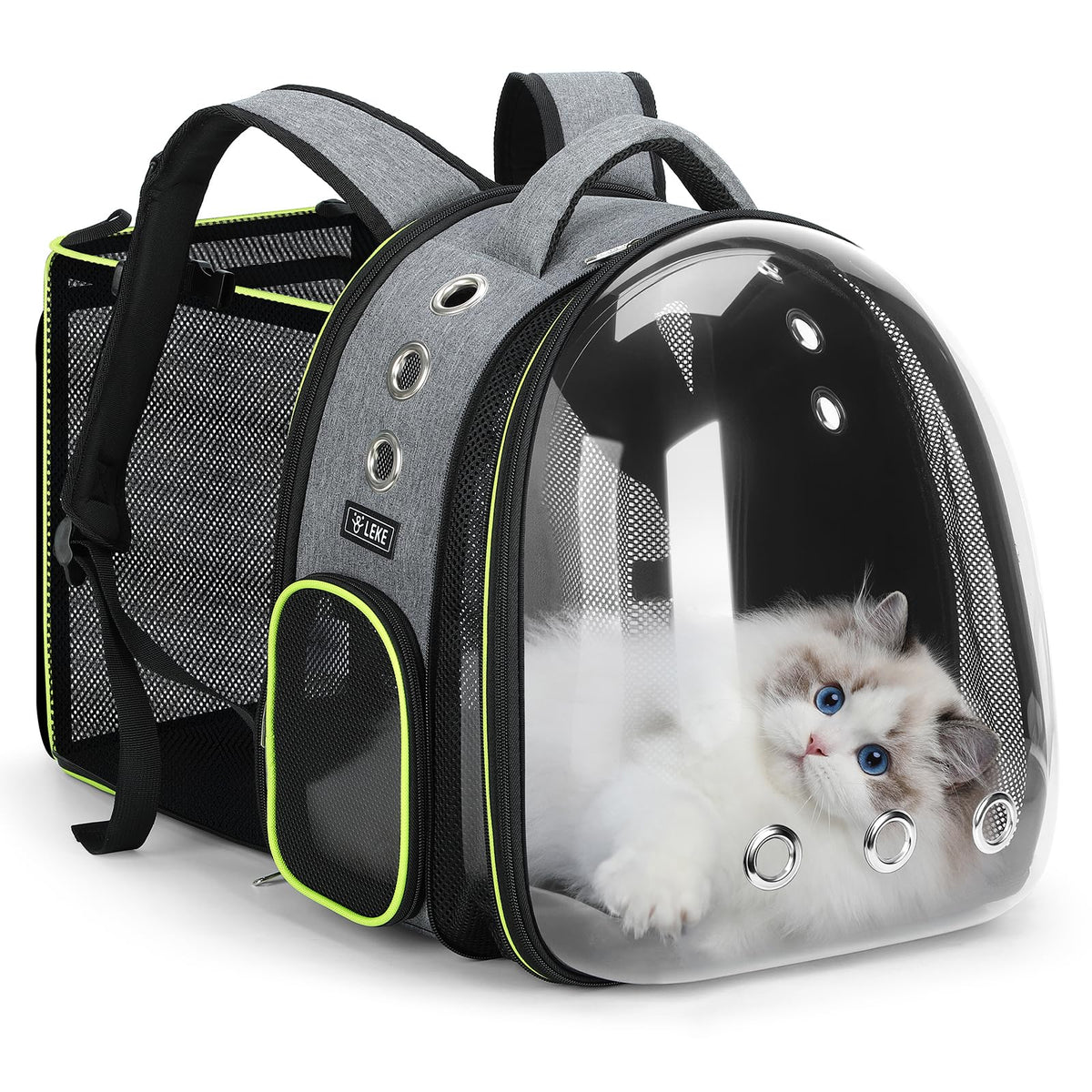 Lekereise mochila gato burbujas ventana frontal para viajar cómodamente