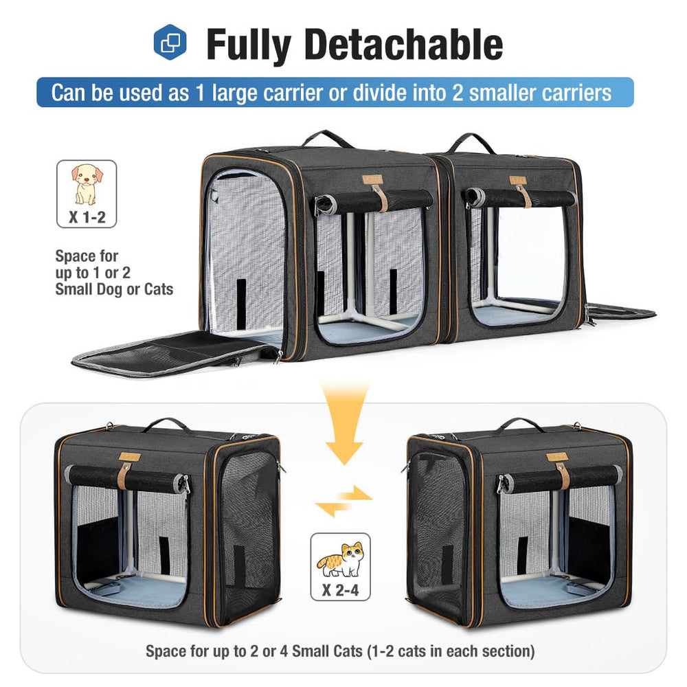 Lekereise transportín con ventilación de malla para buena circulación de aire