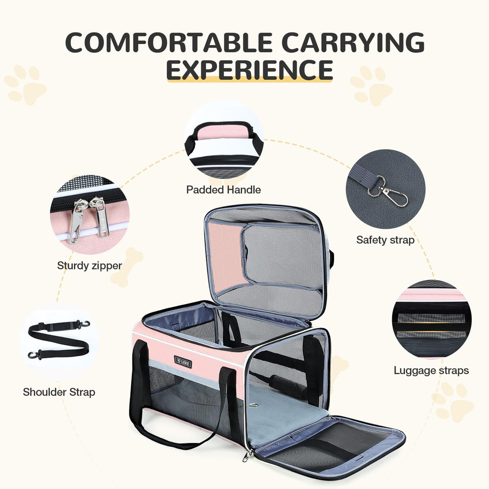 Lekereise transportín mascotas aprobado por aerolíneas para cabina.