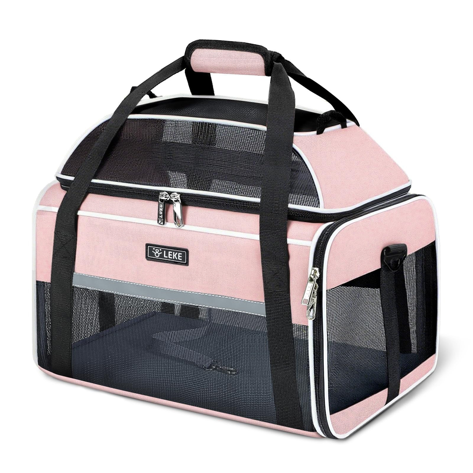Lekereise transportín mascotas expandible frontal para mayor libertad de movimiento.