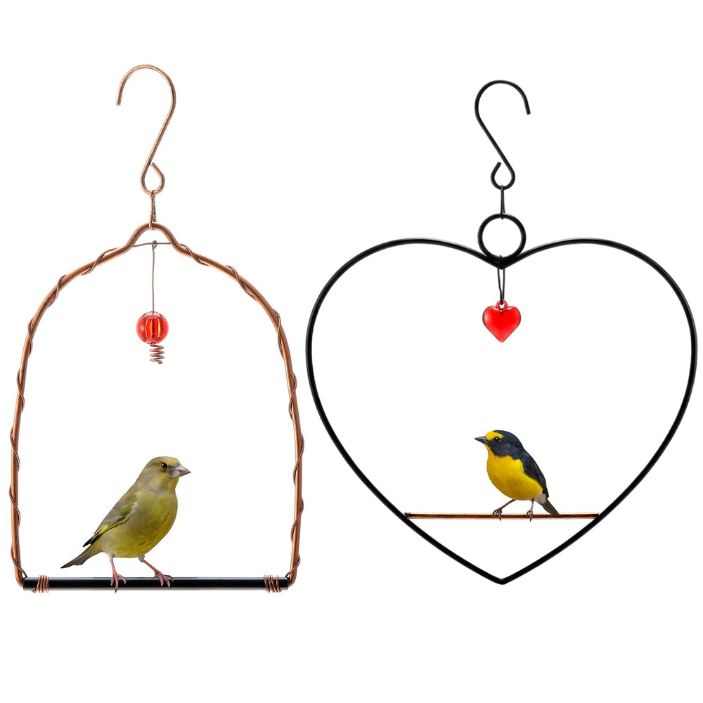 LemonRoad columpio arco para colibríes, ideal para descanso de aves en jardín.