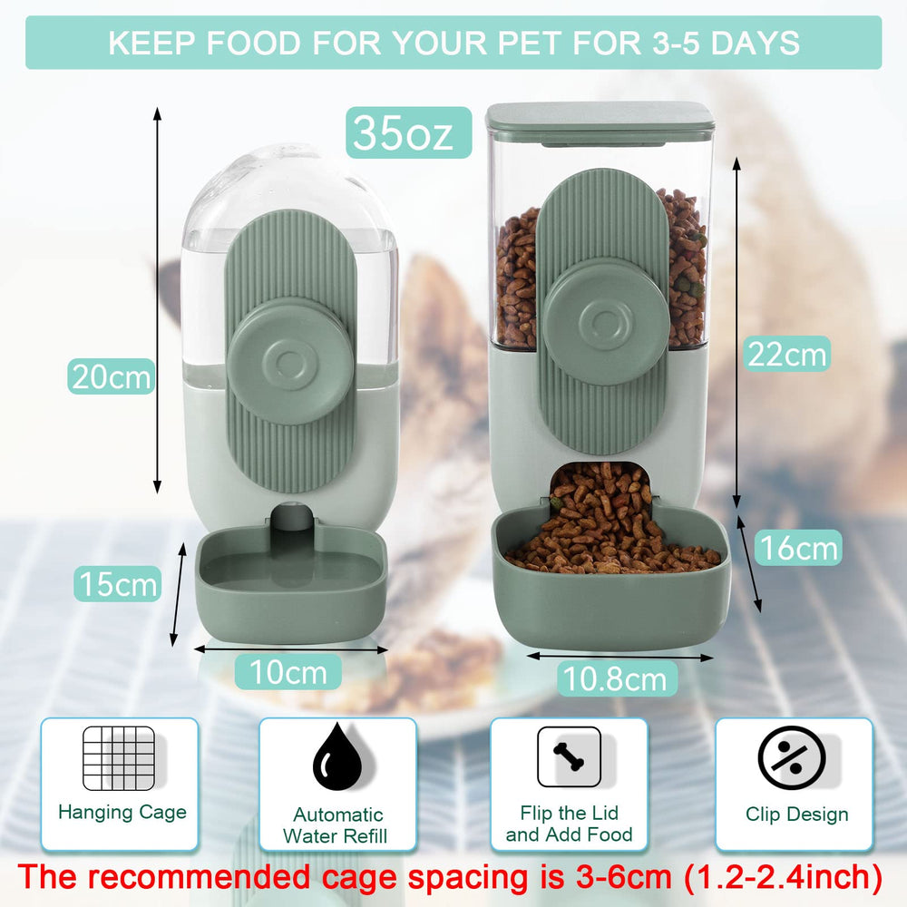 Lemtrflo alimentador colgante para mascotas pequeñas, instalación sin complicaciones