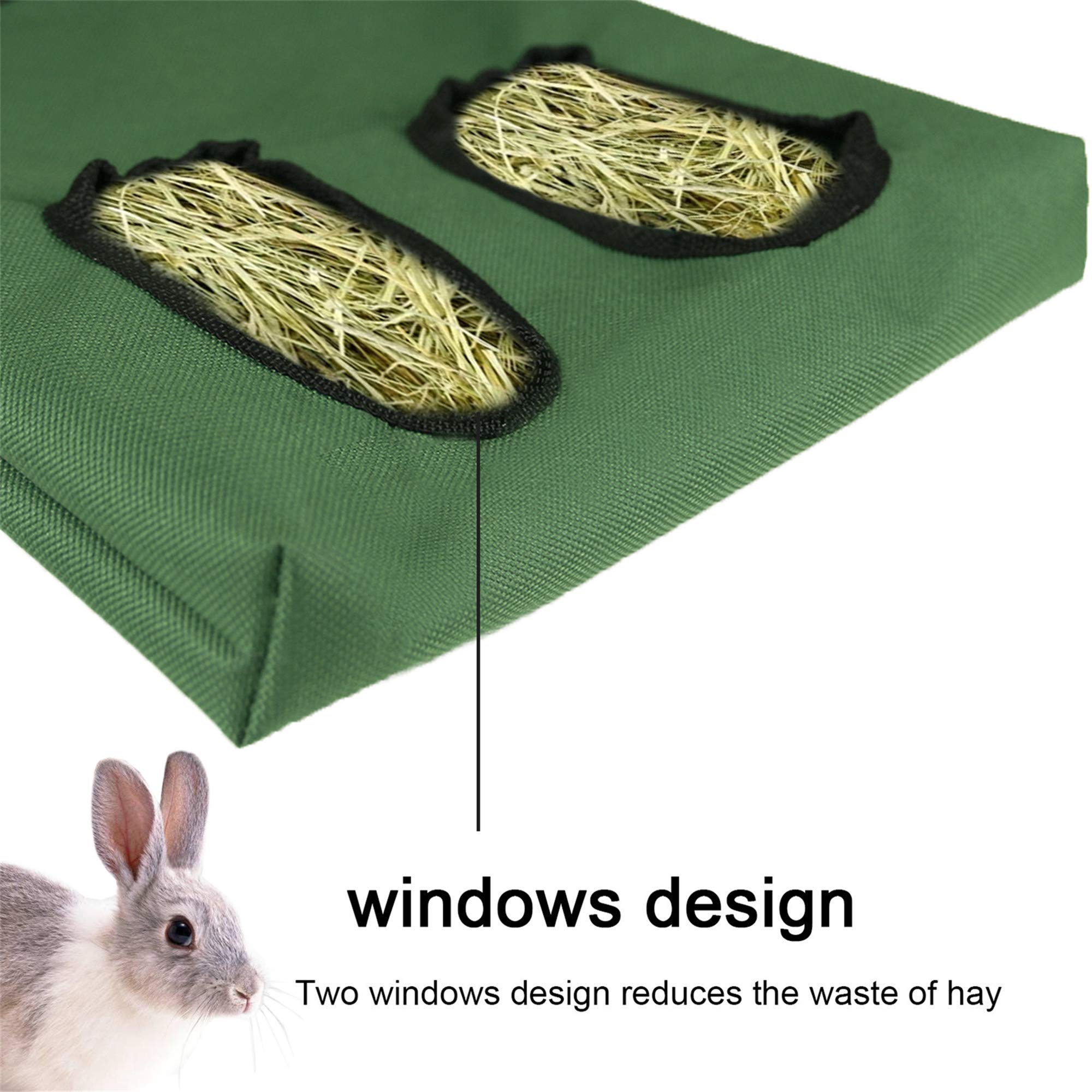 Lenpestia dispensador de heno para conejillos de indias, diseño estable para jaula.