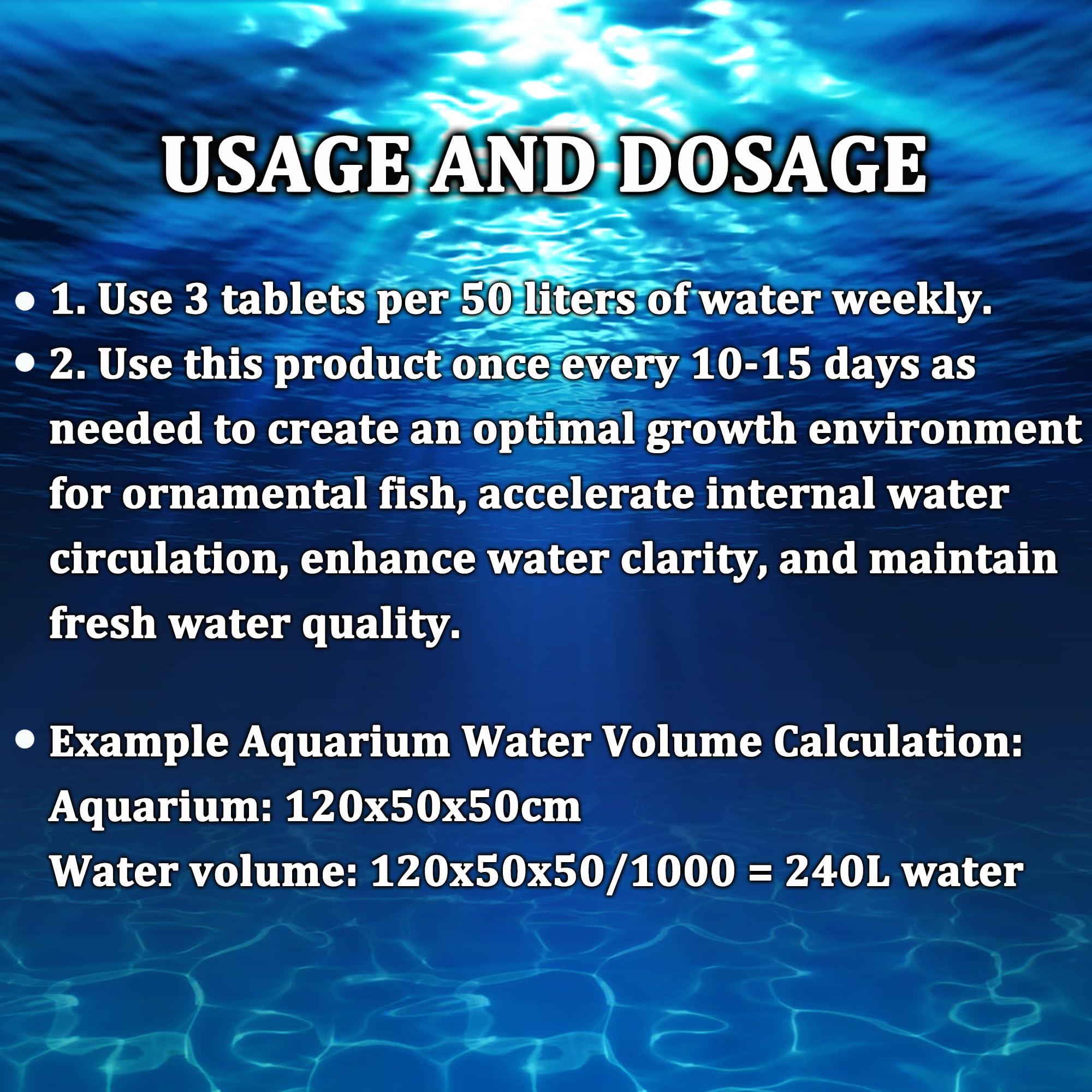 LeoTube dosificación semanal: uso recomendado para acuario de 120 litros