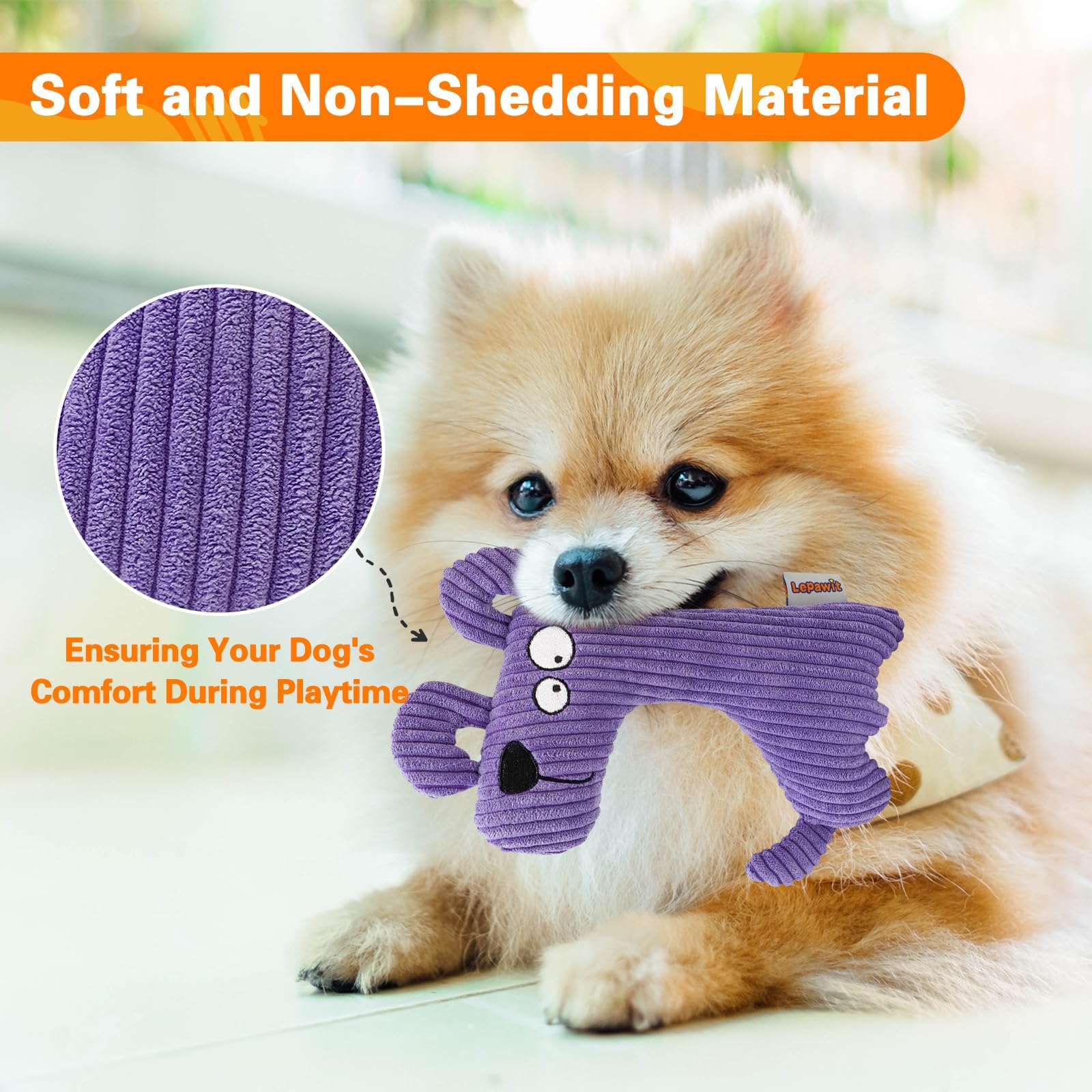 Lepawit muestra detalle de bordado facial para seguridad adicional.
