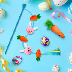 Lepawit juguete Pascua conejo con hierba gatera: promueve exploración y juego.
