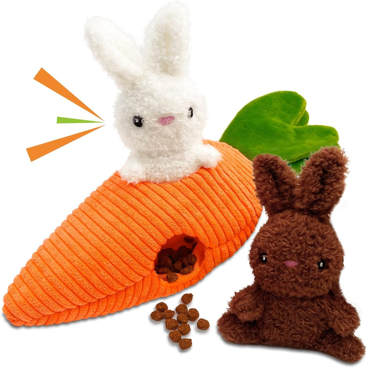 Lepawit juguete conejo peluche para perros, suave y perfecto para mimos.