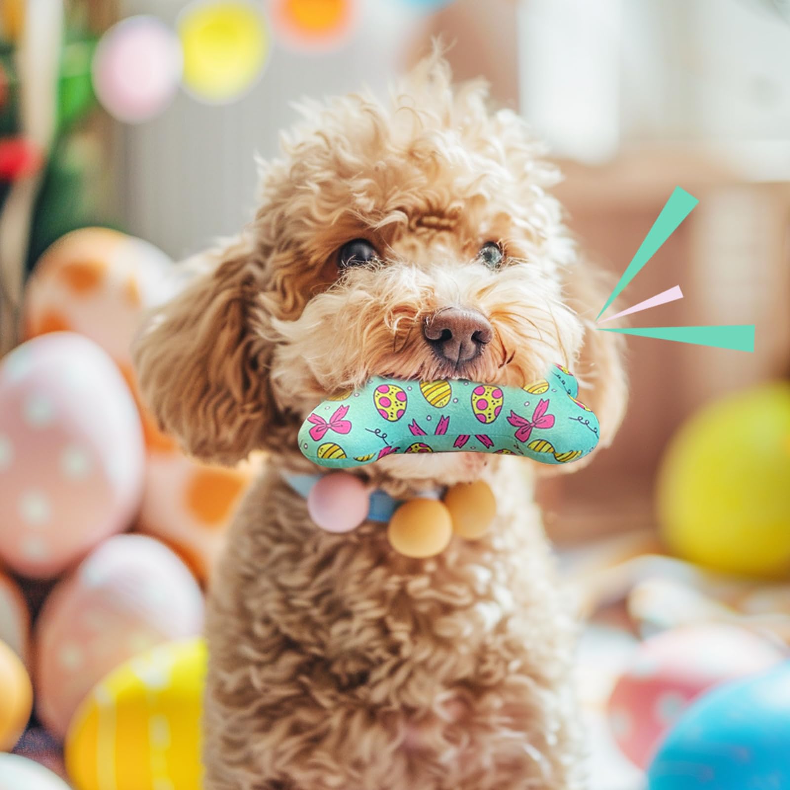 Lepawit set de 4 juguetes pascua para perros
