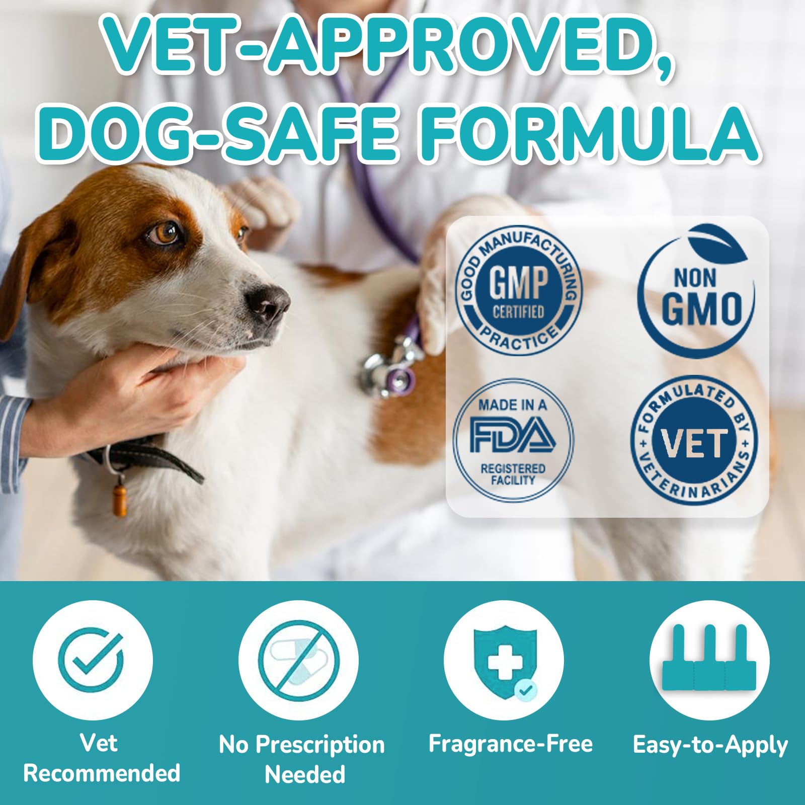 Fórmula recomendada por veterinarios para uso doméstico.
