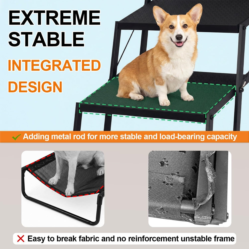 Lesguyor escaleras para perros antideslizantes, base estable para cualquier superficie.