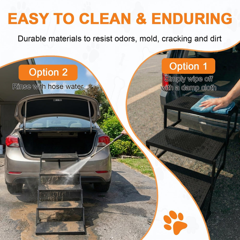 Lesguyor escaleras para uso en interiores y exteriores, cuidan articulaciones de tu mascota.