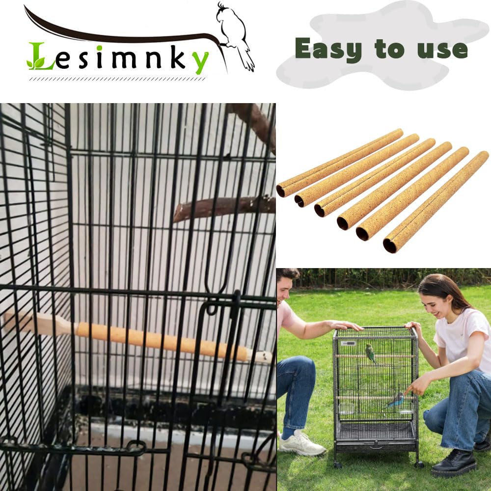 Lesimnky cubiertas de percha para canarios, color amarillo facilita localización.