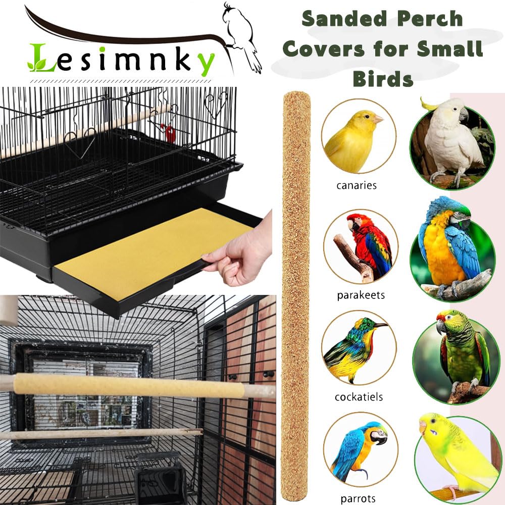Lesimnky cubiertas de percha para finches, superficie limpia y segura.