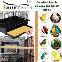 Lesimnky cubiertas de percha para finches, superficie limpia y segura.
