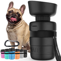 Lesotc botella-agua-perro-520ml: ideal para paseos largos con tu mascota.