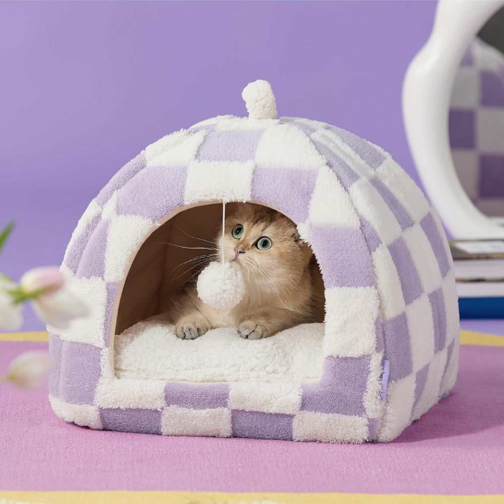 LE SURE Lesure sherpa suave ofrece abrigo cómodo para tu gato