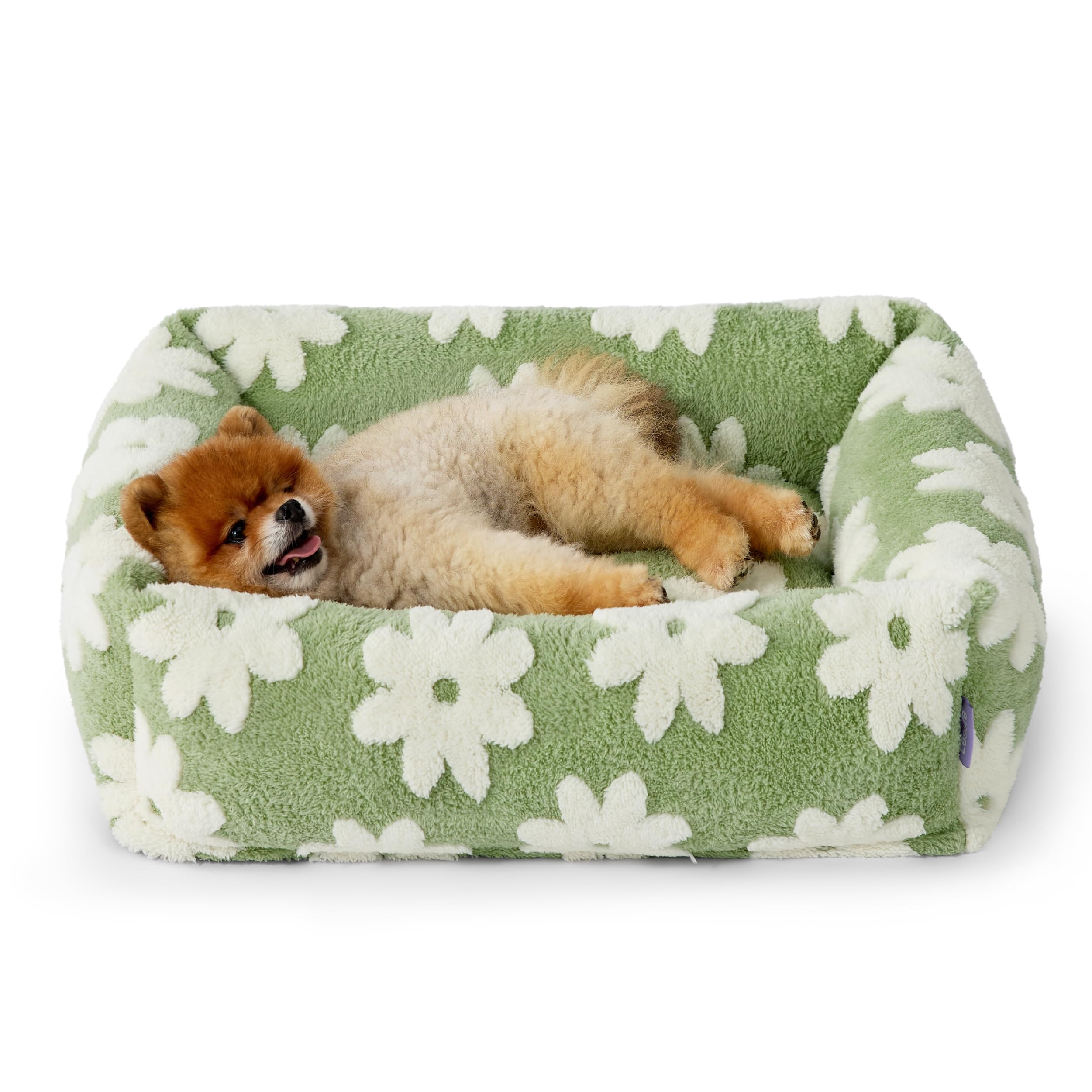 LE SURE cama para perros pequeños en formato rectangular para dormir cómodo y estable