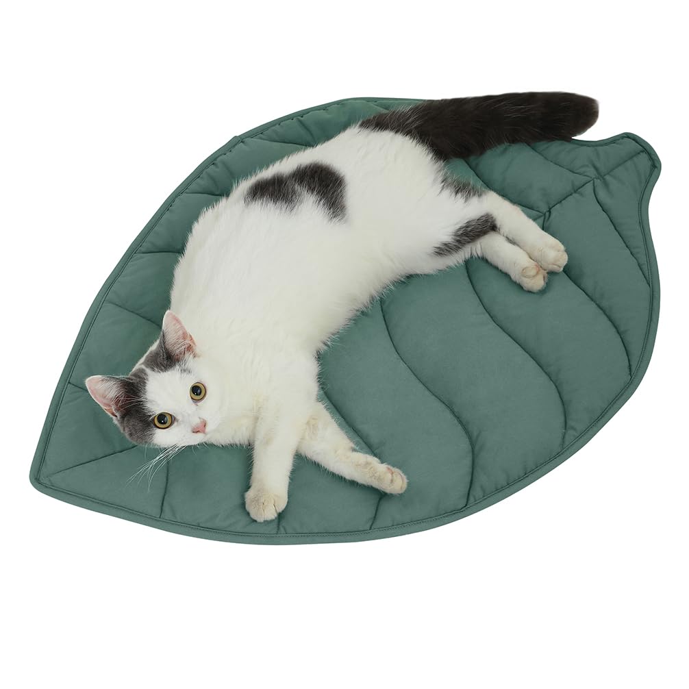 Letalong cama hoja para gato de 30x20, refugio cómodo para siestas