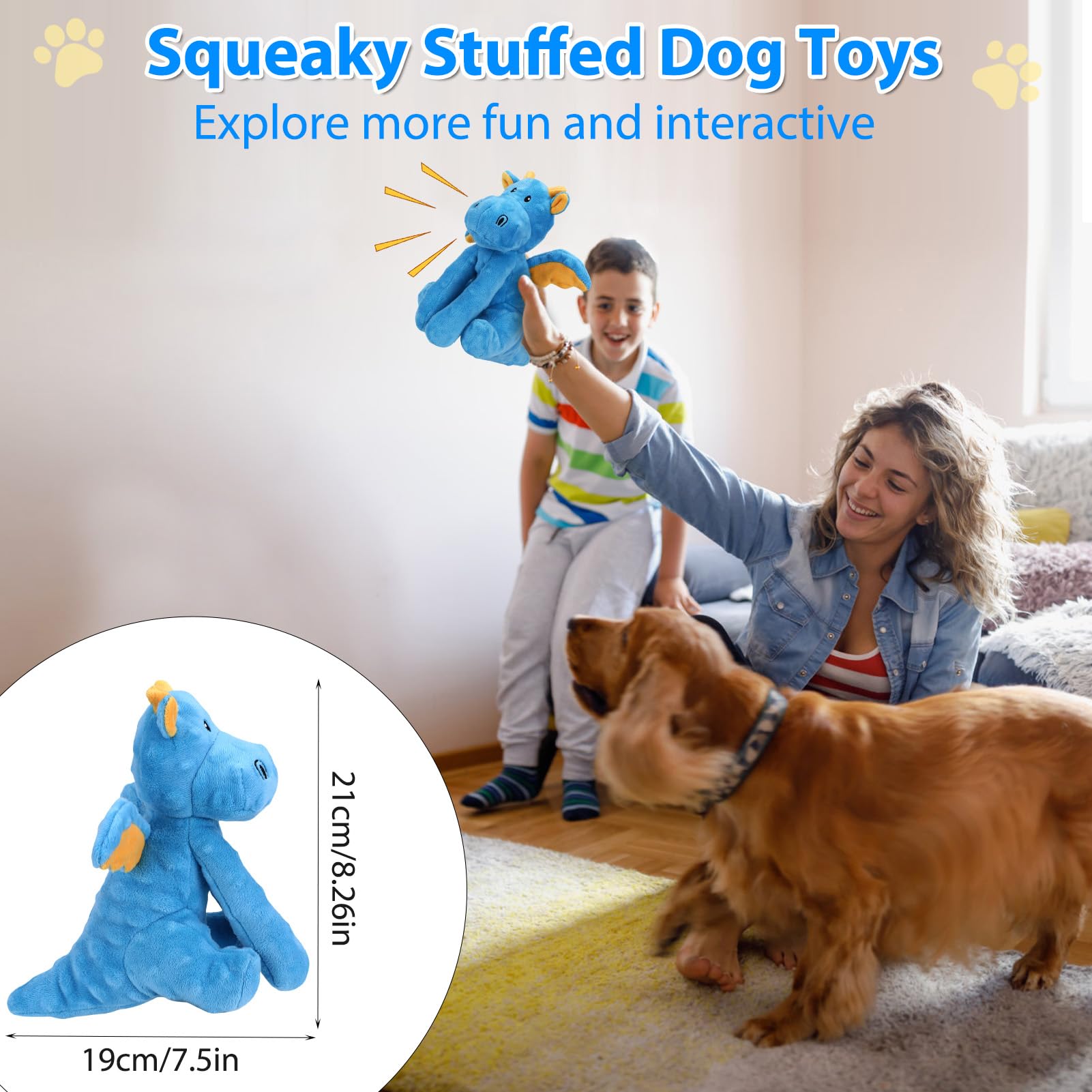 Letsmeet juguete perro textura terciopelo para morder con comodidad
