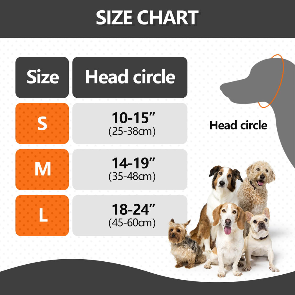 LIANZIMAU orejeras ajustables con velcro para un ajuste seguro en perros.