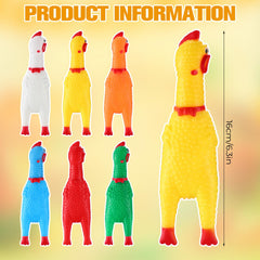 Pollito de goma resistente de Libima, duradero para juego diario con mascotas