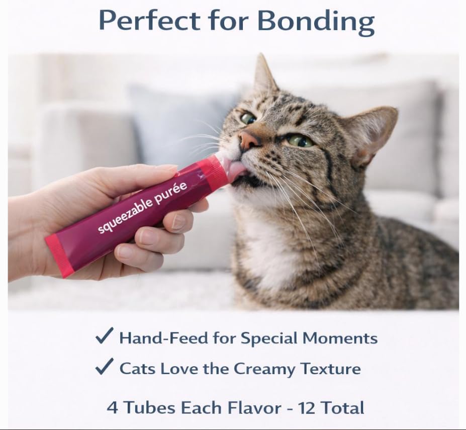 Paquete de 12 tubos en variedad de sabores para gatos