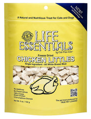 Life Essentials entrena con trocitos de pollo liofilizado para mascotas