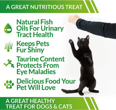 LIFE ESSENTIALS CAT-MAN-DOO: snacks proteicos para gatos, opción saludable para masticar.
