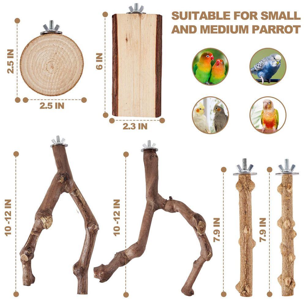 LIMIO plataforma cuadrada para aves, superficie de apoyo segura.